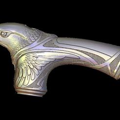 8.jpg STL-Datei eagle cane handle kostenlos・Design für 3D-Drucker zum herunterladen