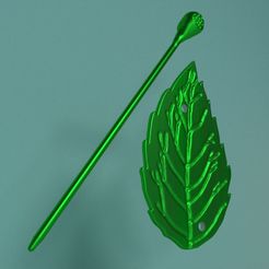 01.jpg HairClip Leaf 3D print model