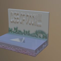doom-cube-mount1.png Archivo STL gratis Pantalla del cubo de la perdición・Modelo imprimible en 3D para descargar, wanderingwastelander