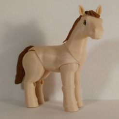 IMG_20190918_183736.jpg Archivo STL Pony BJD・Plan imprimible en 3D para descargar