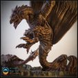 Rath_FDM_Print05.jpg Dragon diorama based on Rathalos from monster hunter
