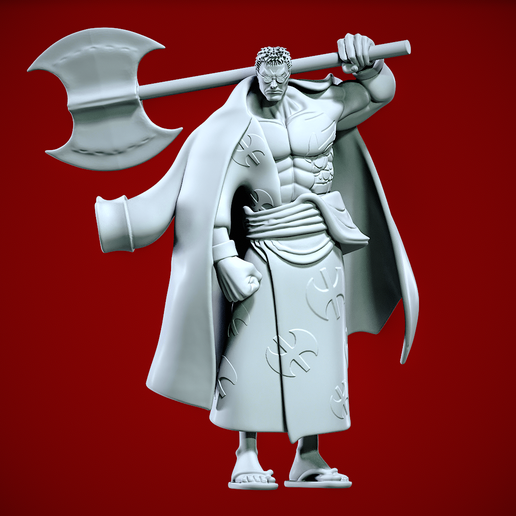 ワンピース 3D 🪓 Silver Axe - Rocks Pirates - One piece・ 3D File for 3D