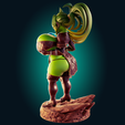 Preview04.png Goblin Girl Short & Stacked 3D Print Model