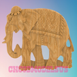 2.png Indian elephant,3D MODEL STL FILE FOR CNC ROUTER LASER & 3D PRINTER