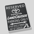 Screenshot-2024-01-10-220837.png Toyota Land Cruiser GXR EXR VXR FJ FJ40 AWD 4X4 Fun Parking Sign Easy Print Any FDM Printer
