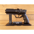11.png Agent K's Pistol - Blade Runner - Printable 3d model - STL + CAD bundle - Personal Use