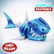 Dan-Sopala-Flexi-Factory-Shark_11.jpg Archivo STL Flexi Print-in-Place Esqueleto Tiburón・Design para impresora 3D para descargar