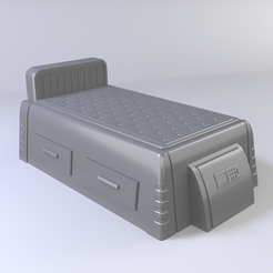SwellBed_1.png Файл STL Кровать Swell Bed・3D-печатная модель для загрузки