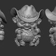 04.jpg Chibi Cowboy with Bottle & Horseshoe – Stylized Western 3D Printable Figure