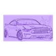crowdkillermustangbw_Front_150x80.stl Mustang monochrome