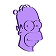 homero.stl Homer Simpson keychain