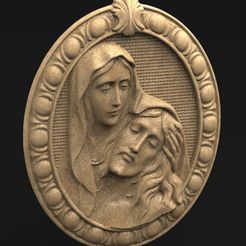 Maria_Christ_KEY.jpg STL-Datei Jesus Christ Maria 3D Model kostenlos・3D-Drucker-Design zum herunterladen