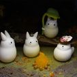 Bunnies_03.jpg Chibi Totoro - Mit Blatt