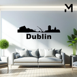 Dublin.png Wall silhouette - City skyline - Dublin