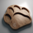 1.png Paw Tray - Files for CNC and 3D Printer (stl, dxf, svg, eps, ai, pdf)