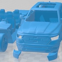 Dodge-Ram-Laramie-2019-Partes-1.jpg Archivo 3D Dodge Ram Laramie 2019 Printable Car・Plan de impresora 3D para descargar
