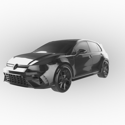 STL file Volkswagen Golf R 2021 🚗 ・3D printing template to download・Cults