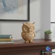 4.jpg 3D Decorative Owl Model: Natural Elegance for Your Home