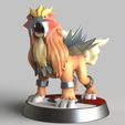 Entei.1075.jpg Entei - LEGENDARY - FAN ART - POKÉMON FIGURINE -POKEMONSOLGALEO