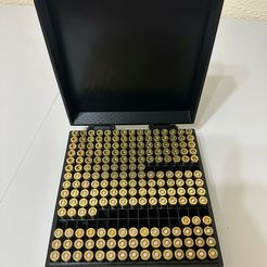 223 Remington, Double Spring Latch Modular Ammo Box by brass_ring, Download free STL model