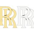 RR-logo-06.jpg Simple RR rolls-royce logo replica 3D print m