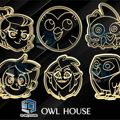 L HOUSE ae) Archivo STL OWL HOUSE COOKIE CUTTER・Plan de impresión en 3D para descargar, ldrae