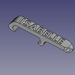 isabelle.jpg STL file Isabelle pocket bottle opener・3D print design to download