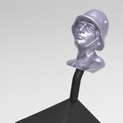 Shift-Knob-Soldier-2.jpg STL file Soldier WW2 Wehrmacht gearshift Tuning Racing Hotrod gearshift・3D printing template to download