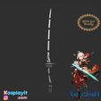 IND eae Ready alt All iE | “4 com a : Genshin Impact - Bakufu Sword - Digital 3D Model Files - Kaedehara Kazuha Cosplay