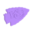 Kasas City Chiefs Logo v1.stl Kansas City Chiefs 3D Plaque