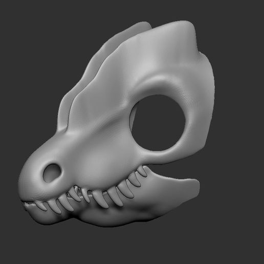 🦖 Dilophosaurus mask・Free 3D File for ・Cults