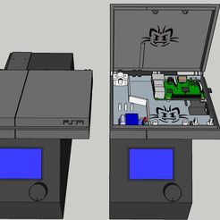 PsPi_V2.jpg Free STL file PSPI Case Rapberry Pi Case Raspberry・3D printable model to download