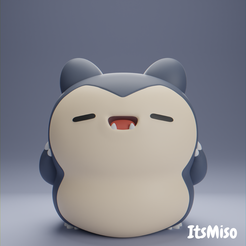 1.png ItsMiso 3D Printable STL File - Snorlax