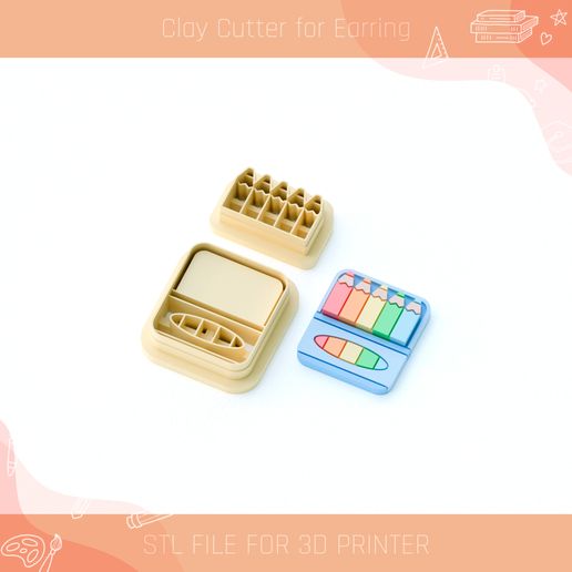 Set of Pencils Clay Cutter