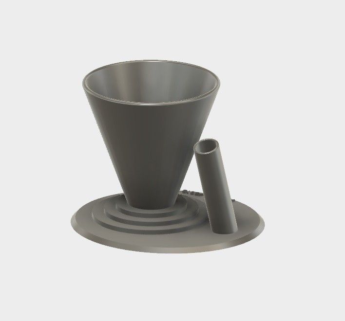 pot trombone.jpg Download STL file Paperclip Pen Case / Holder for Desk • 3D print template, AlDei