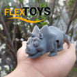 Triceratops2.png Cute Triceratops Flexi Dinosaur