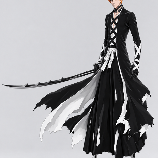 Ichigo Kurosaki Fullbring Bankai – Anime 3D Printable Figure