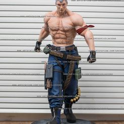 DSC_0034.jpg 3D-Datei Tekken Bryan Fury Fan Art Statue 3d druckbar・3D-Drucker-Vorlage zum herunterladen