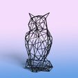 owl-5.jpg Owl - Resin print - Wire Art