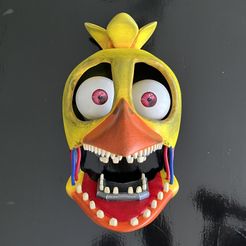 Chica-mask-with-eyes.jpg Withered Chica Mask (FNAF / Five Nights At Freddy’s)