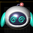 5.png "Cute Robot with Swirly Eyes 3D Model"