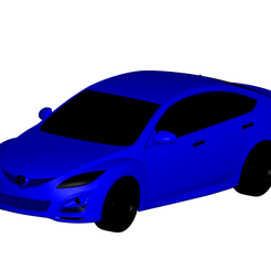 1.png Fichier 3D Mazda 6・Plan pour impression 3D à télécharger, car-