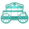 Carriage Cookie Cutter.jpg CARRIAGE COOKIE CUTTER, PRINCESS COOKIE CUTTER, PRINCESS CARRIAGE COOKIE CUTTER, COOKIE CUTTER, FONDANT CUTTER