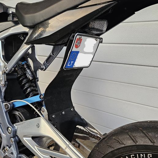 Continuous Mudguard & License Plate Holder for Sur-Ron Light Bee