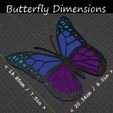 Butterfly-Size.jpg Multicolor Butterfly Suncatcher Lawn & Garden Art
