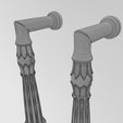 wf1.jpg Lotus bead round fluted door gate push pull handle 3D print model