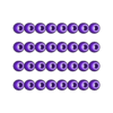 cuatro en raya tridimensional_Patrón lineal 02.stl 4 in a row three-dimensional - Connect four 3D