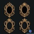 0-10-4.jpg 27 Mega Bundle Baroque & Classic Photo Frames - 3D Models STL/OBJ for CNC & 3D Print