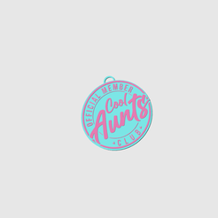 1-PNG.png Cool Aunt Club Keychain Official Member