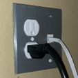 Wallplate.jpg Double Gang Wall Plate - Outlet and Ethernet